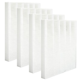 4 Pack 5510 Filter Q Replacement Fit for Winix 5510 5520 Air Purifier, H13 True HEPA Filters, #1712-0123-00, Captures Pet Dander, Smoke, Dust