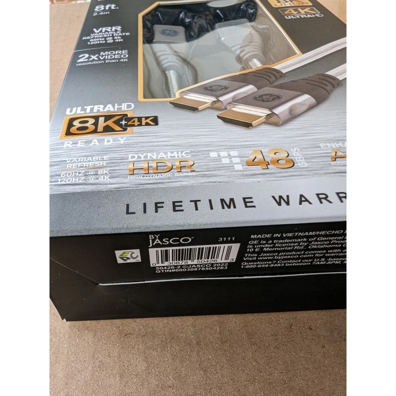 GE Gold Plated HDMI Cable 8K UHDR Ultra High-Speed 8