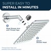 HammerHead Showers Solid Metal 8 Inch Square Rainfall Shower Head,