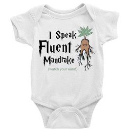 GKrepps I Speak Fluent Mandrake Watch Your Ears! Baby Clothes Newborn Organic Bodysuits Romper