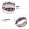 FOMIYES 1Pc Stainless Steel Male Finger Ring Decorative Hand Jewelry