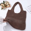 Ovida Women Cute Crochet Beach Tote Bag Large Mesh Beach