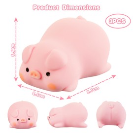 Ainiv Pack of 3 Anti-Stress Toy, Sensory Fidget Toy, Figure Stretch Toy for Children and Adults, Anti-Stress Squeeze Toy, Sensory Fidget Toy for Boys and Girls, Autism