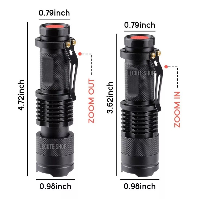 Led Lampara Tactica 2000 Lumens Ultra Cree Led Recargable Q5