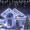 USOKYO Icicle Christmas Lights Outdoor, 480 LED 39FT String Lights