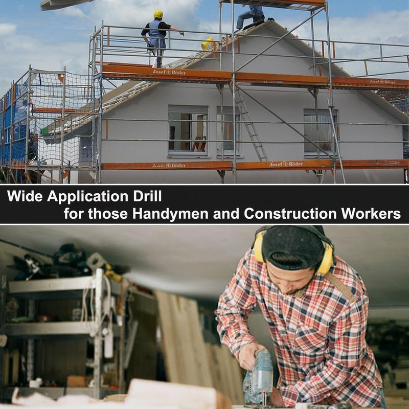 Kingson Drill Holder for Tool Belt, Quick-Release Clip, Fits Up