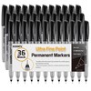 Ezzgol Ultra Fine Permanent Marker, 36 Pack Ultra Fine Point