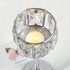 KEHAIL 3 Arms Crystal Candle Holders, Arch Candlestick Table Candelabras