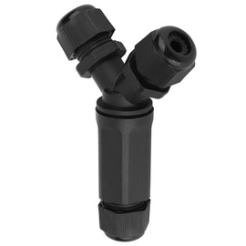 3 Way Wire Connector, 3 Pin Connector Junction Box Outdoor 3- Y Type Electrical Cable Connector for Outdoor Use with Performance