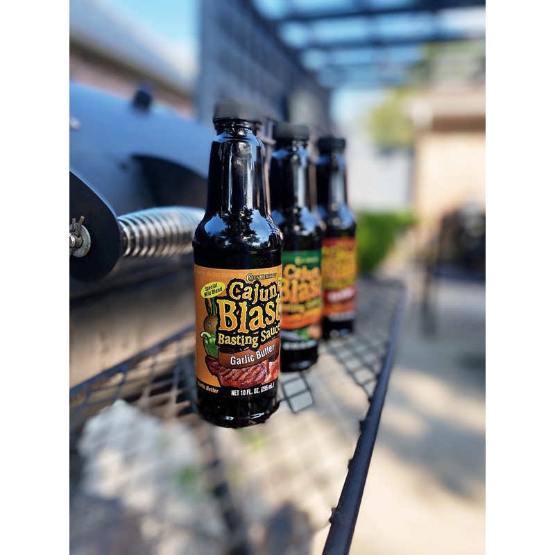 Cajun Blast Seasoned Basting Spray - Garlic Butter -10 oz