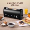 Long Slot Toaster 2 Slice,Cancel Reheat Defrost Functions,Removable Crumb Tray,6