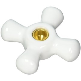 Pfister 940-9850 Bedford/ Savannah 03/ 05/ 07/ 49 Series Large Netted Porcelain Cross Handle, Polished Chrome