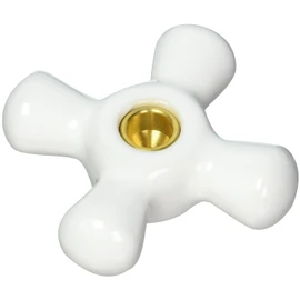 Pfister 940-9850 Bedford/ Savannah 03/ 05/ 07/ 49 Series Large Netted Porcelain Cross Handle, Polished Chrome