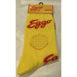 Crazy Socks Eggo Waffles Mens Womens Crew Socks One Size Fits Most 1 Pair NWT