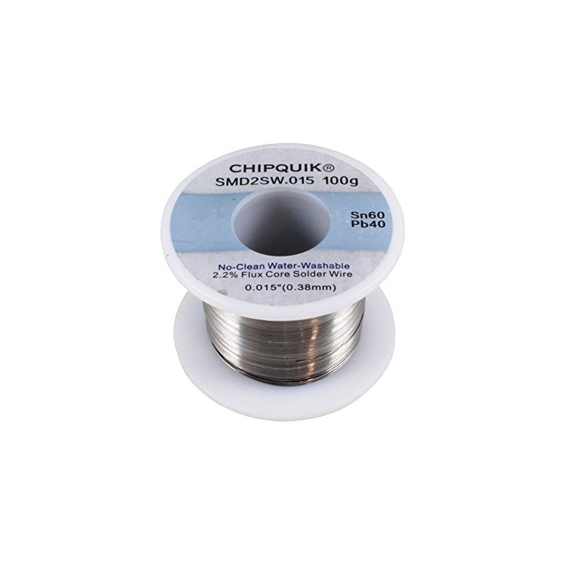 Solder Wire 60/40 Tin/Lead no-Clean .015 100g Ultra Thin