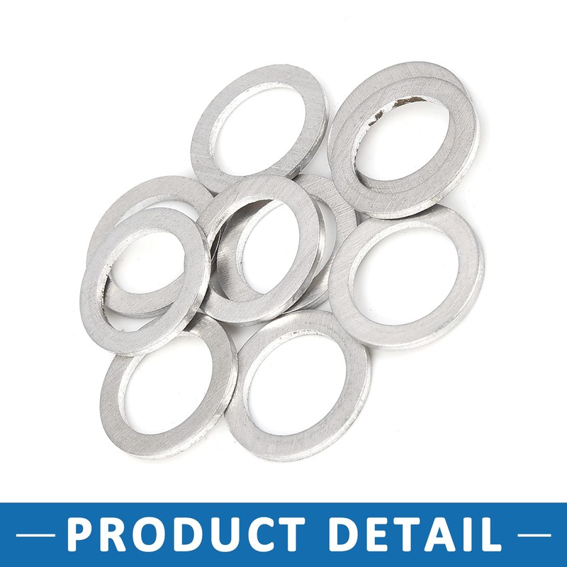 A ABSOPRO Pack of 10 Car Oil Drain Screws Gasket