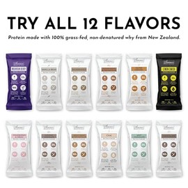 JUST INGREDIENTS Proteína en polvo elaborada con suero de leche 100 de animales alimentados con pasto, sin desnaturalizar  Cuatro fuentes de proteína 