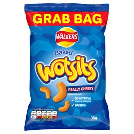 Quavers Wotsits Cheese Grab Bag Bundle: Quavers Cheese 15x34g + Quavers Cheese 15x36g (1.05kg) Boxed Treatz (15, Wotsits Grab Bags Cheese)