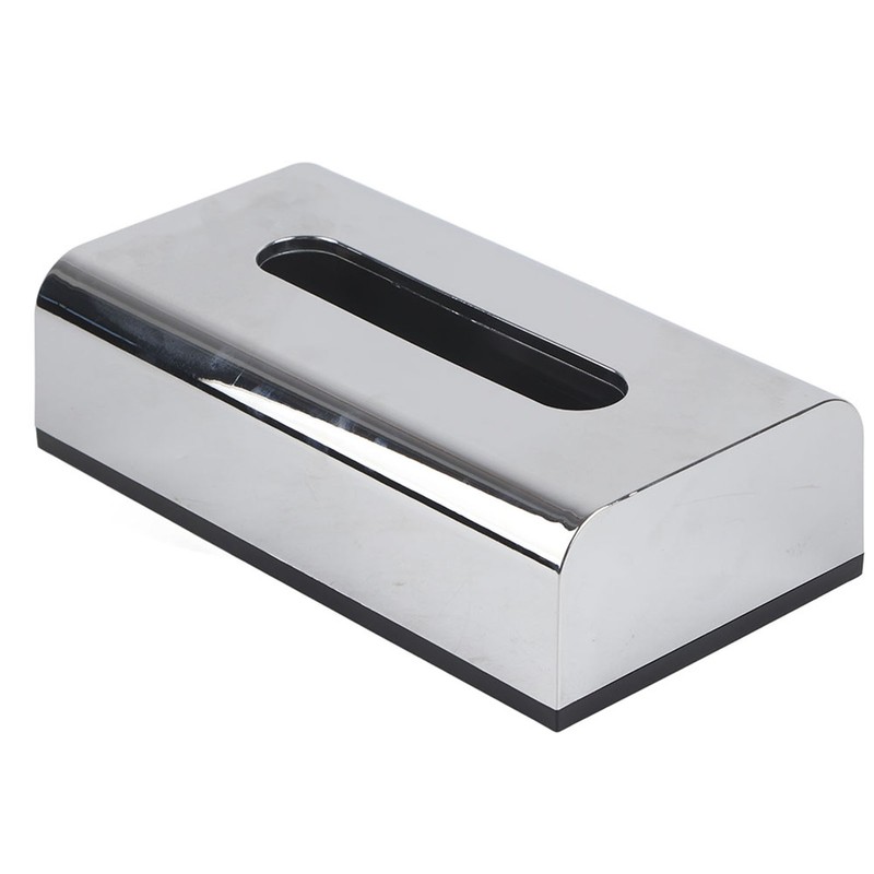 Electroplate Tissue Box Holder Container Storage Organizer Napkin Case for