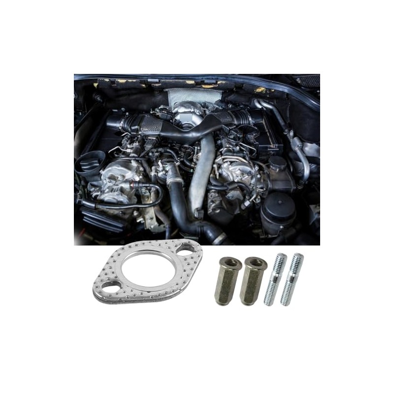 1 Set Exhaust Stud Bolt Nut Washer Seal Kit Exhaust