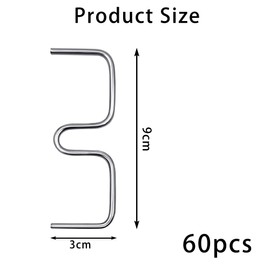 Branch Support for Fruit Trees, Pack of 60 9 cm Branch Puller Holder for Fruit Branches, M Shaped Branch Spreader, Metal Branch Spreader for Garden Trees, Garden Growing Support