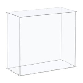 MECCANIXITY Acrylic Display Case Plastic Box Cube Storage Box Clear Assemble Showcase 16.1x6.3x16.1 Inch for Collectibles