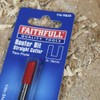 Faithfull FAIRB28 Router Bit TC,Red/Silver,Two Flute 1/4in 10mm