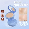 Polvo Compacto Matificador Fijador Base Maquillaje Natural F