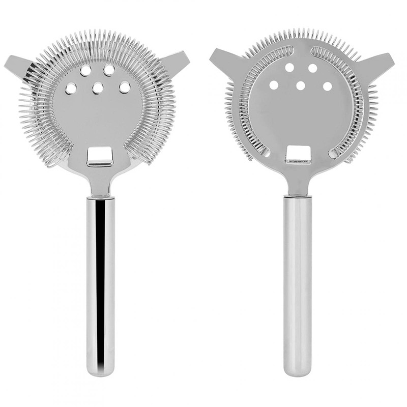 Raguso Stainless Steel Cocktail Strainer Professional Hawthorne Cocktail Strainer Filter