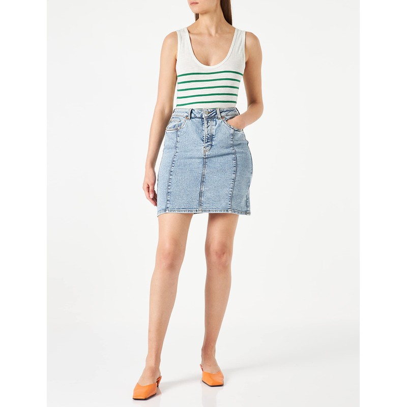 JACK & JONES Women's Skirt, Light blue (light blue denim)