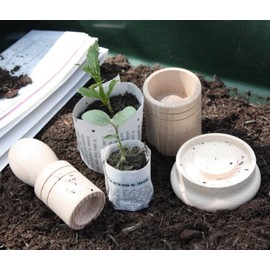 Greena® Seedling Paper Potter - Makes 2 Sized Paper Pots! Eco-friendly - No more plastic pots!