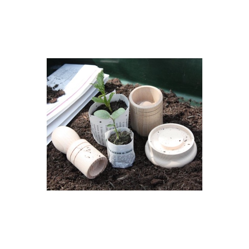 Greena® Seedling Paper Potter - Makes 2 Sized Paper Pots!