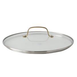 Greenpan Glass Lid, 11.0 inches (28 cm), Stainless Steel, Gold Handle, Fully Tempered, Dishwasher Safe