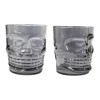 Total Supplier 6 Vasos Tequileros Cráneo Calaveras Plateadas Cervezas
