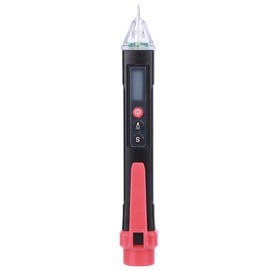 Non Current Voltage Detector Test Pen with Sound Light Simulation Alarm Mode Digital Electrical Circuit Tester Tool Ac 12 to 1000V (Black Red)
