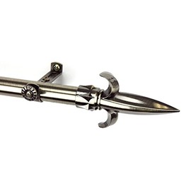 Rod Desyne Spear Curtain Rod, 66-120", Antique Brass