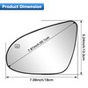 TOP-MAX Driver Side Mirror Glass Compatible with Toyota Camry 2012-2017,