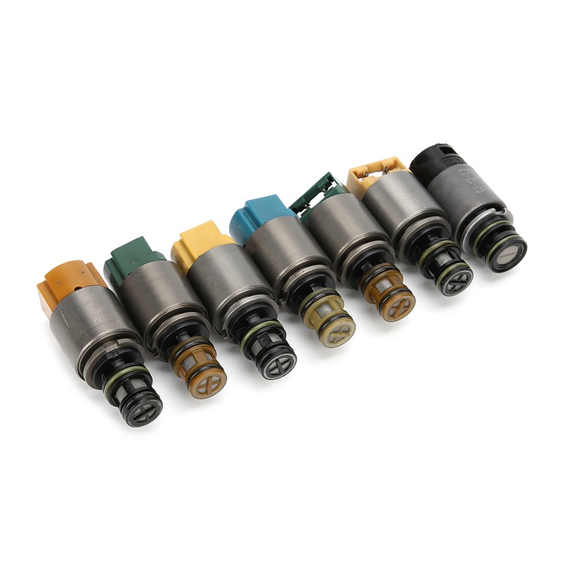 7Pcs Transmission Solenoid Valve Set Fit for 545i/550i/645ci/645Li/650i/5 7 Series