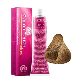 WELLA 3er Professionals Color Touch Plus 88/07 Hellblond Intensiv Natur Braun, 60 ml