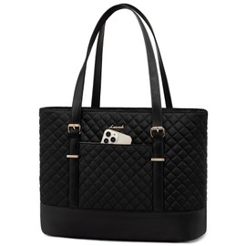 LOVEVOOK Women's Laptop Bag, black