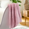 sourcing map Flannel Fleece Bed Blankets, Soft Warm Microfiber Blanket,