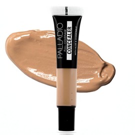 Palladio Full Coverage Concealer, Under Eyes Disguise, Creamy Face and Eye Concealer, Evens Skin Tone, Conceals Blemishes, Dark Circles and Fine Lines, Use with Concealer Brush - color: Macchiato PCT07