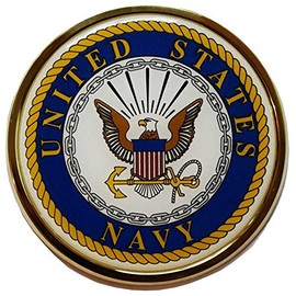 U.S. Navy Crest Chrome Auto Emblem