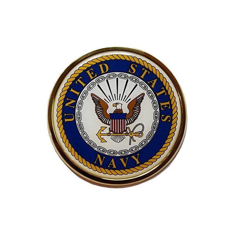 U.S. Navy Crest Chrome Auto Emblem