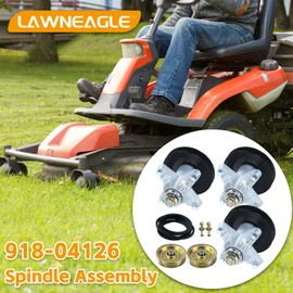 Lawneagle 3 Pack 918-04125C Spindle Assembly with 756-04129B Idler Pulley 954-04164 Belt 1/2" x 131" Replaces Cub Cadet Deck Spindle 918-04125B 618-04126 Spindle 618-04126A for Cub Cadet SLT1550 Deck