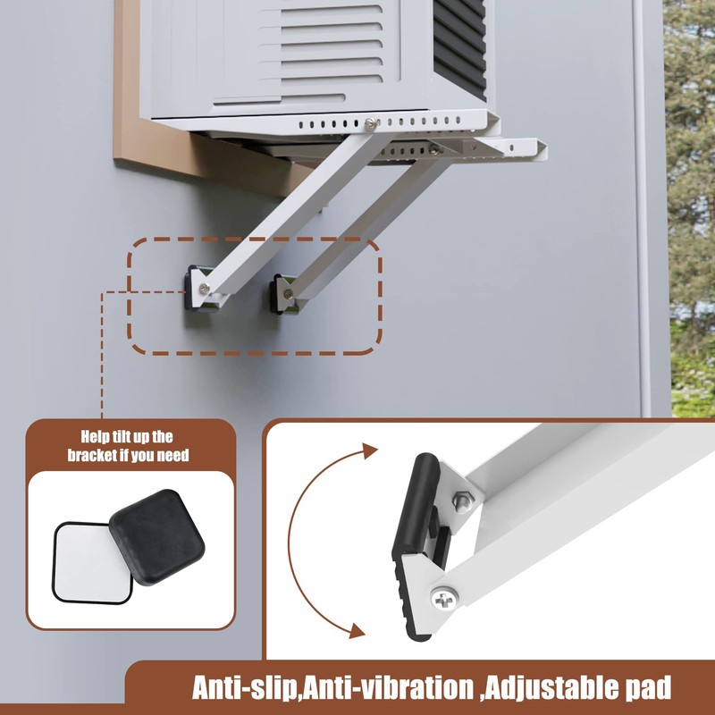 BJADE'S Window Air Conditioner Bracket No Drilling,Window AC Support Bracket,Universal