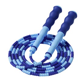 JYJLLM Jumpstart Your Fitness with our Beaded Skipping Rope for Kids and Adults - Perfect for Cardio and Endurance Training skipping rope skipping rope kids jump rope kids skipping rope (blue)
