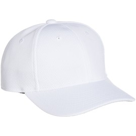 SSK BC066 Men's Round 6 Square Baseball Cap, white (10)