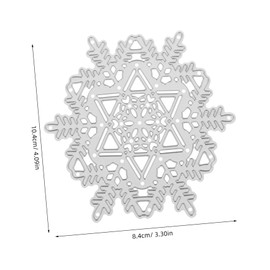 Hohopeti Snowflake Metal Cutting Dies for Card Making DIY Scrapbooking Tools Precision Carbon Steel Stencils for Christmas Crafts Durable and Easy to Use Snowflake Patterns