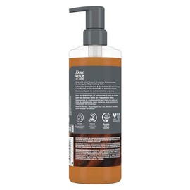 DOVE MEN + CARE Champú 2 en 1 + acondicionador aceite de sándalo y cardamomo para cabello grueso y completo, + vitamina B3 y complejo mineral, 17.5 on